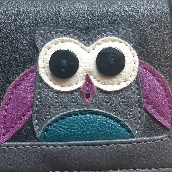 Fiorelli Cute Owl Wallet Black - Picture 2 of 8
